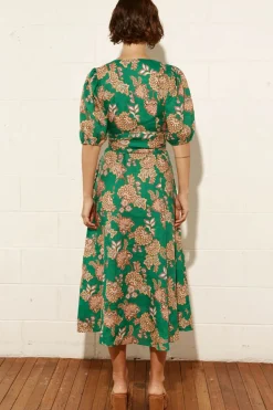 Women Zoe Kratzmann Ebb Dress - K'gari Palm Green