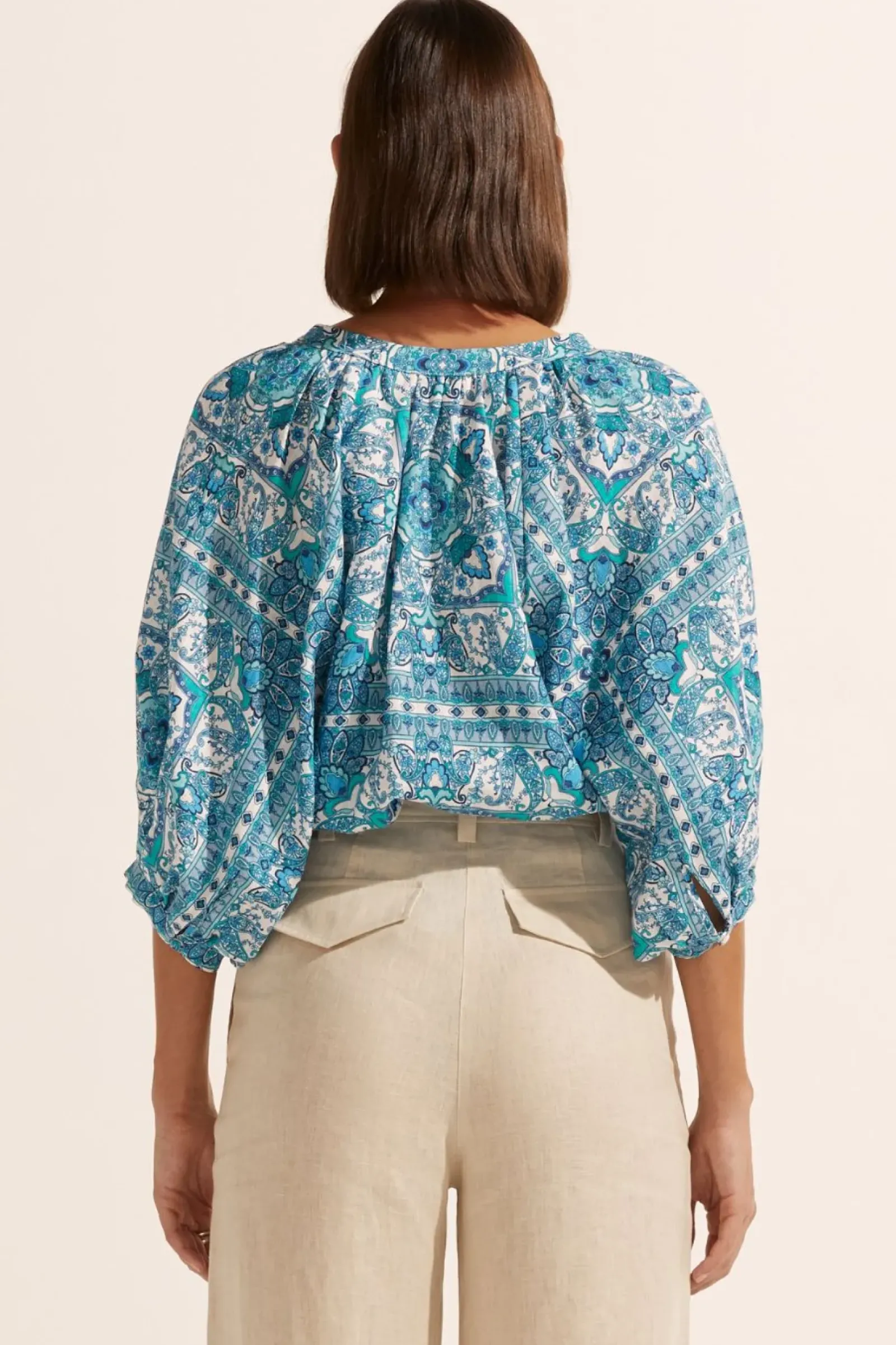 Women Zoe Kratzmann Hanker Top - Sapphire Tile