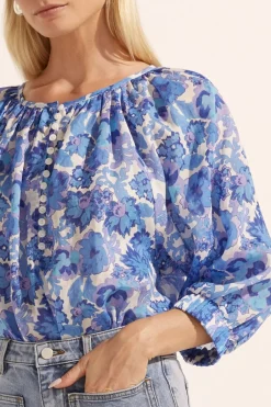 Women Zoe Kratzmann Imbue Top - Pacific Floral