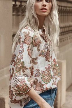 Women Zoe Kratzmann Invoke Top - K'gari Cream