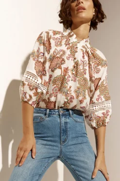 Women Zoe Kratzmann Invoke Top - K'gari Cream