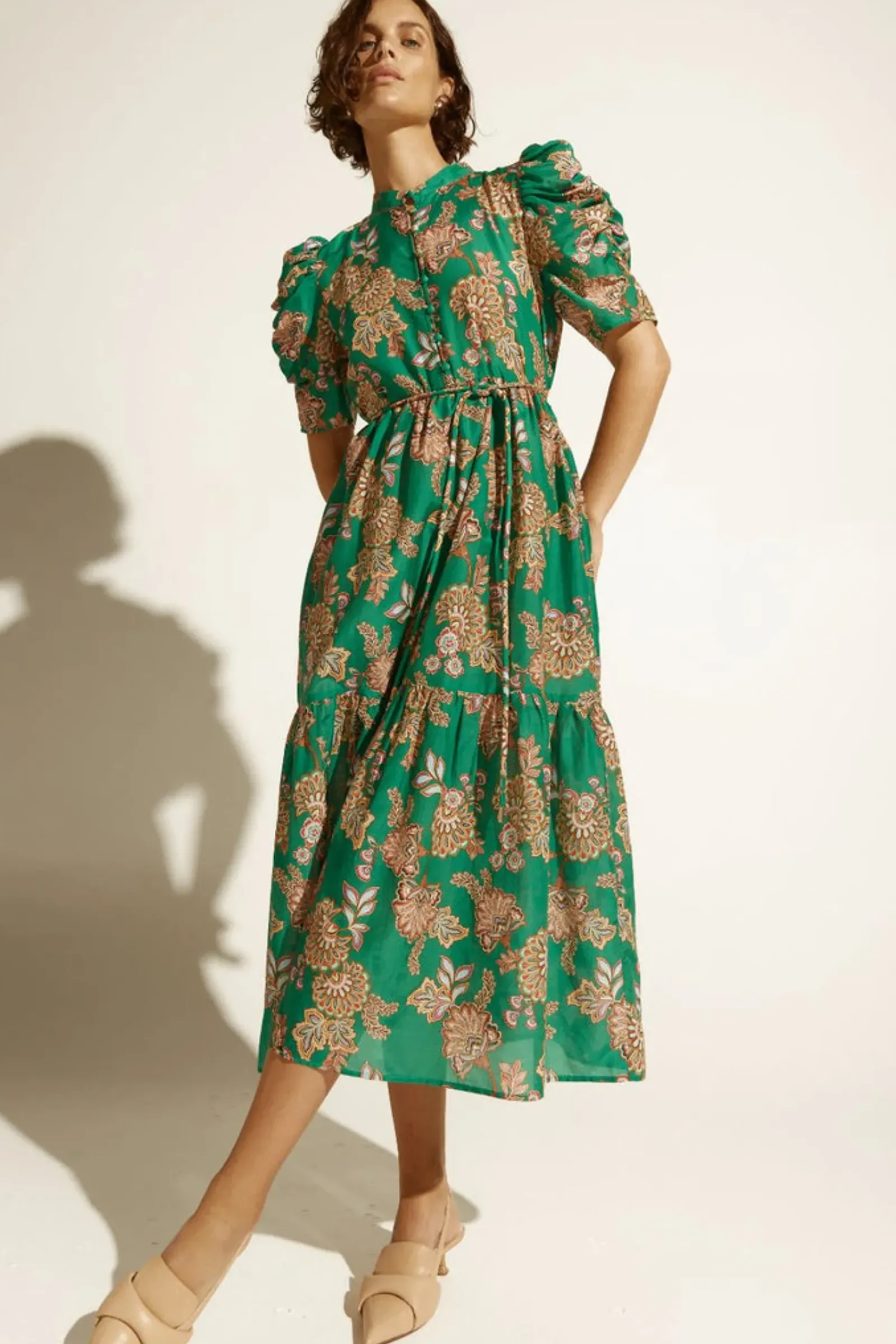 Women Zoe Kratzmann Opus Dress - K'gari Palm Green