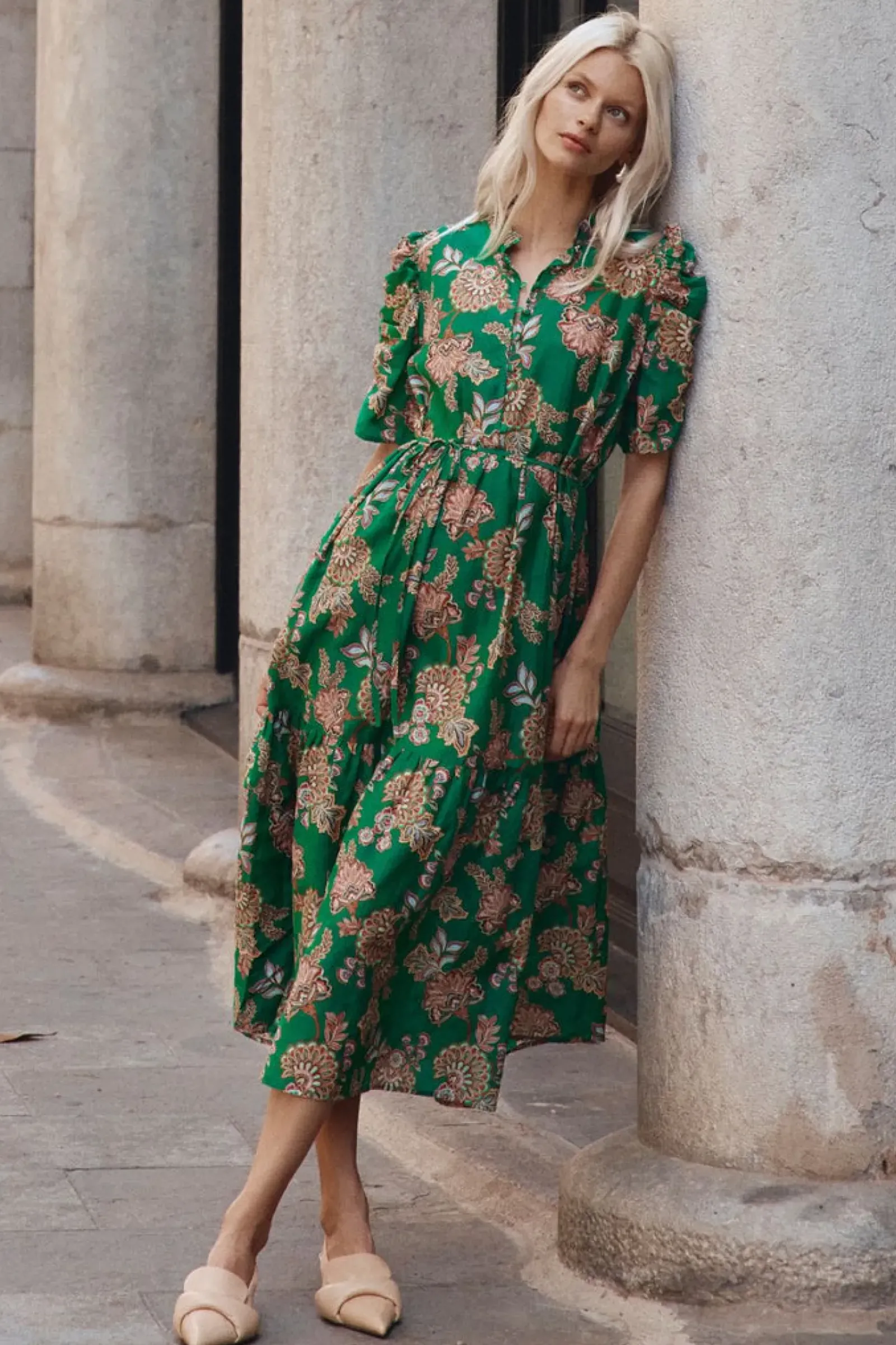 Women Zoe Kratzmann Opus Dress - K'gari Palm Green