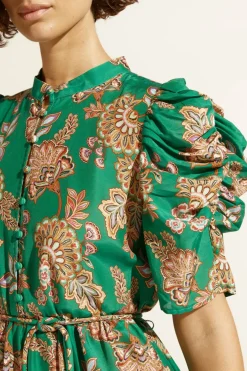 Women Zoe Kratzmann Opus Dress - K'gari Palm Green