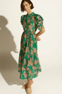 Women Zoe Kratzmann Opus Dress - K'gari Palm Green