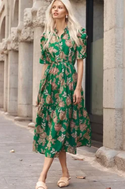 Women Zoe Kratzmann Opus Dress - K'gari Palm Green