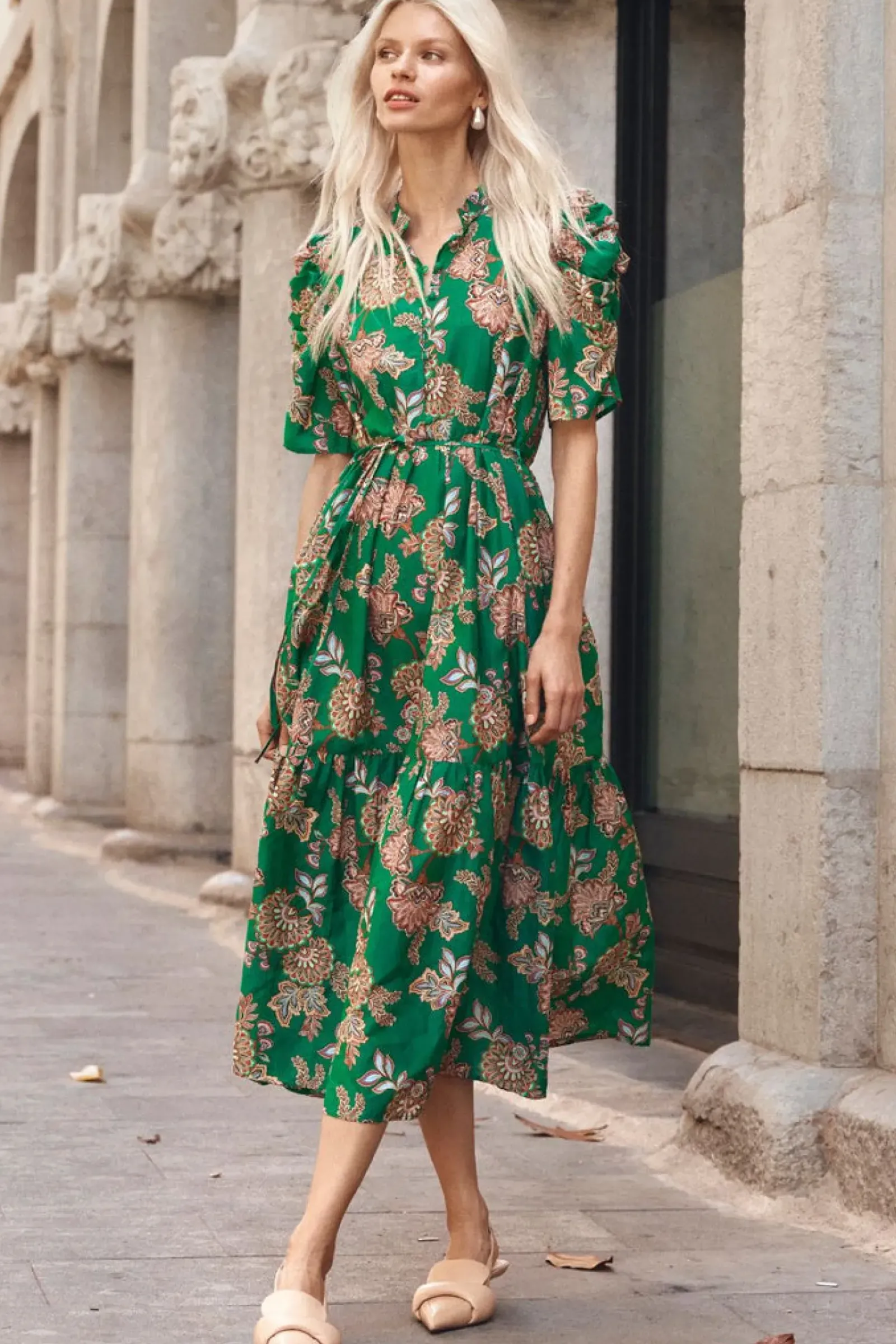 Women Zoe Kratzmann Opus Dress - K'gari Palm Green