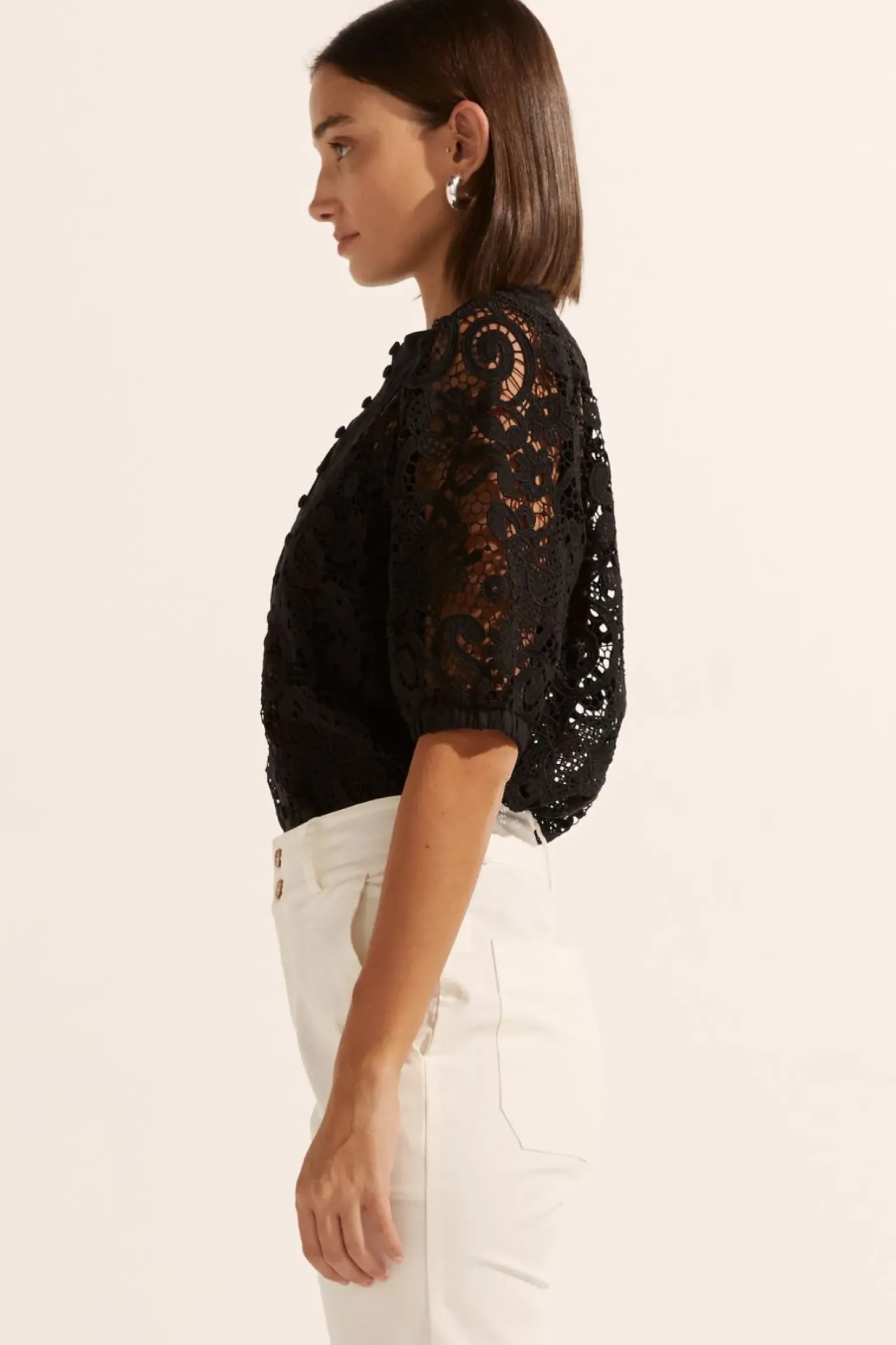 Women Zoe Kratzmann Parade Lace Top - Black