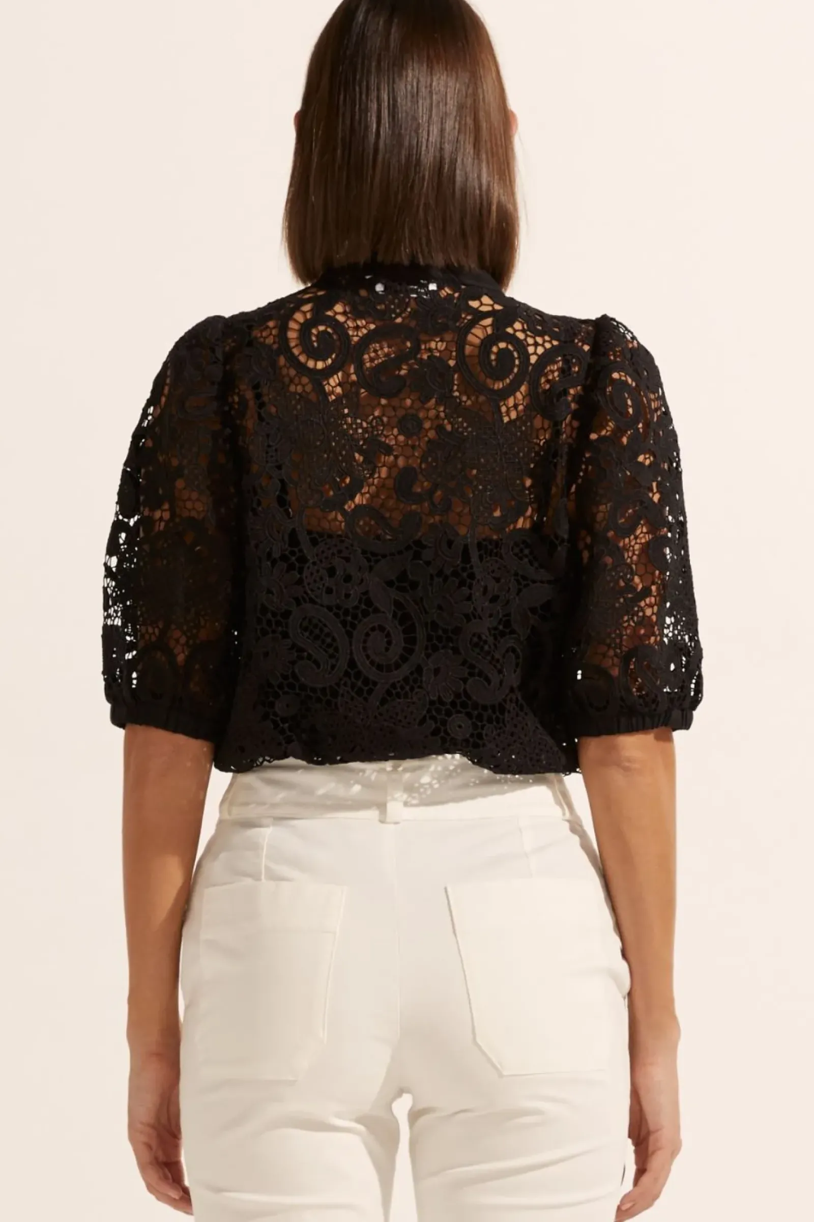 Women Zoe Kratzmann Parade Lace Top - Black