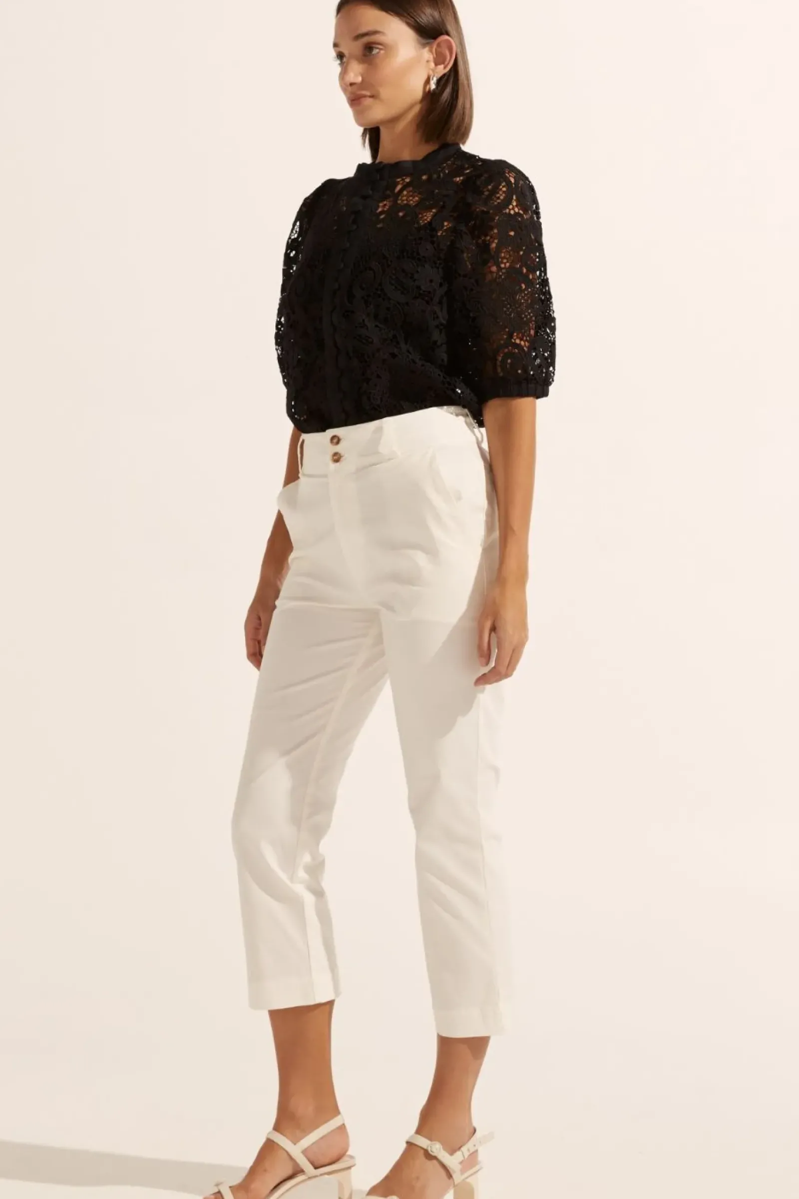Women Zoe Kratzmann Parade Lace Top - Black
